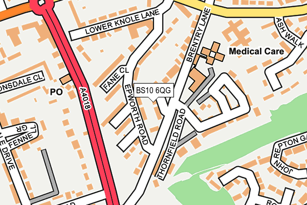 BS10 6QG map - OS OpenMap – Local (Ordnance Survey)