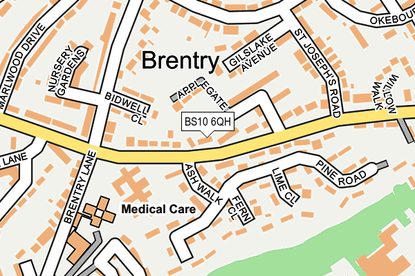 BS10 6QH map - OS OpenMap – Local (Ordnance Survey)