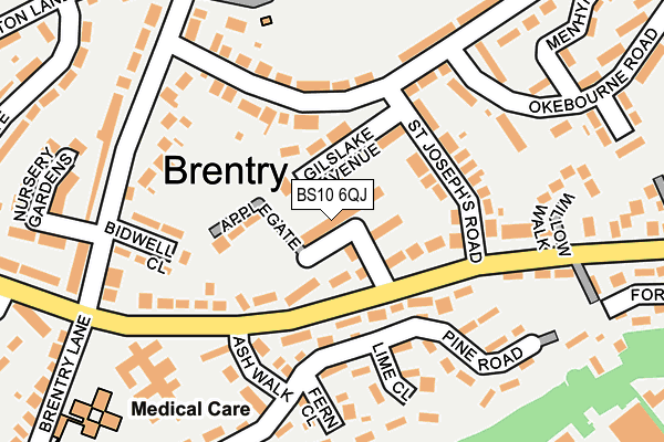 BS10 6QJ map - OS OpenMap – Local (Ordnance Survey)
