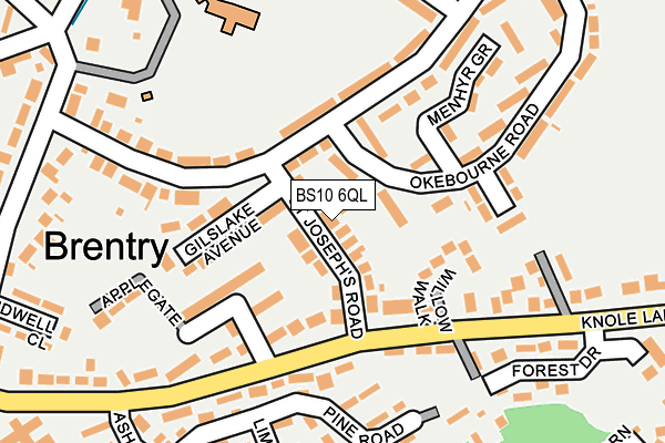 BS10 6QL map - OS OpenMap – Local (Ordnance Survey)