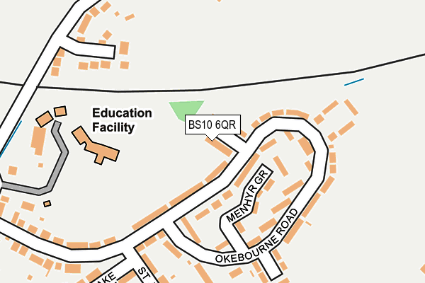 BS10 6QR map - OS OpenMap – Local (Ordnance Survey)