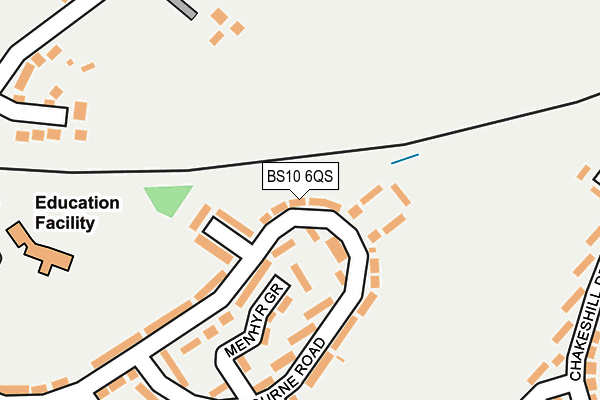 BS10 6QS map - OS OpenMap – Local (Ordnance Survey)