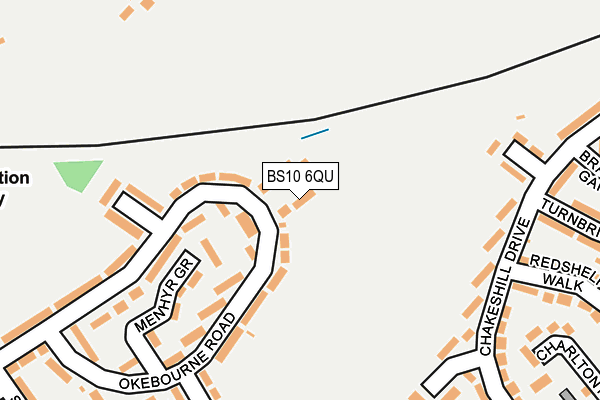 BS10 6QU map - OS OpenMap – Local (Ordnance Survey)