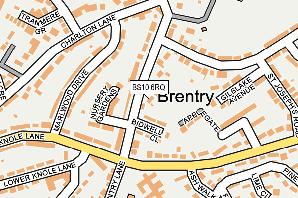 BS10 6RQ map - OS OpenMap – Local (Ordnance Survey)