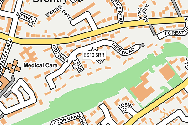 BS10 6RR map - OS OpenMap – Local (Ordnance Survey)