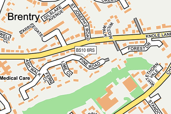 BS10 6RS map - OS OpenMap – Local (Ordnance Survey)