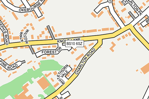BS10 6SZ map - OS OpenMap – Local (Ordnance Survey)