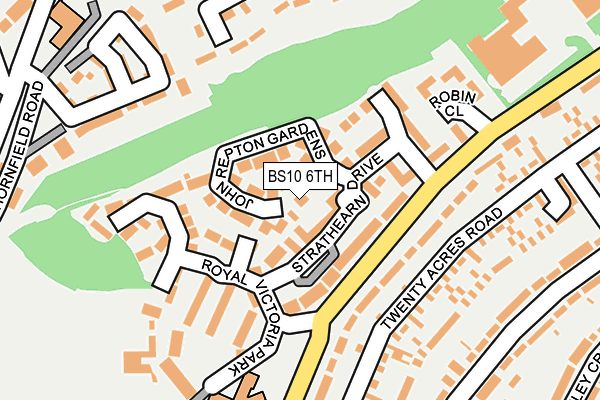 BS10 6TH map - OS OpenMap – Local (Ordnance Survey)