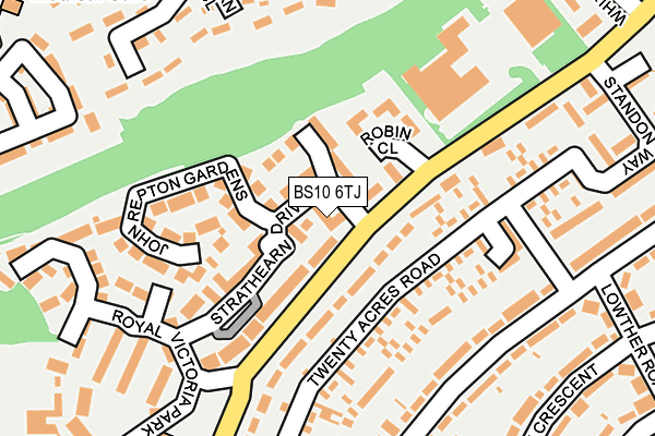 BS10 6TJ map - OS OpenMap – Local (Ordnance Survey)