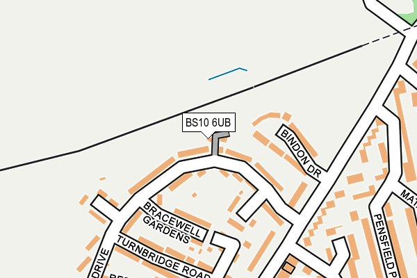 BS10 6UB map - OS OpenMap – Local (Ordnance Survey)