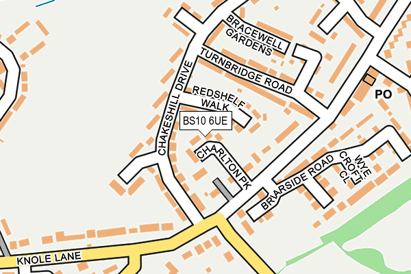 BS10 6UE map - OS OpenMap – Local (Ordnance Survey)