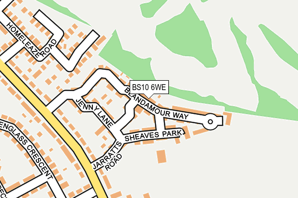 BS10 6WE map - OS OpenMap – Local (Ordnance Survey)