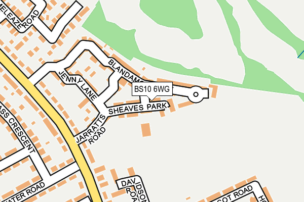 BS10 6WG map - OS OpenMap – Local (Ordnance Survey)