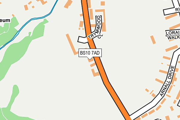 BS10 7AD map - OS OpenMap – Local (Ordnance Survey)