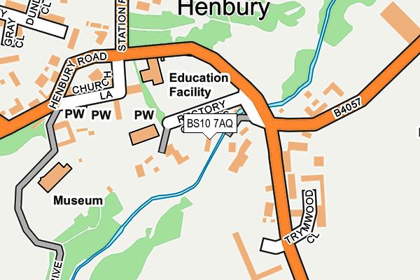 BS10 7AQ map - OS OpenMap – Local (Ordnance Survey)