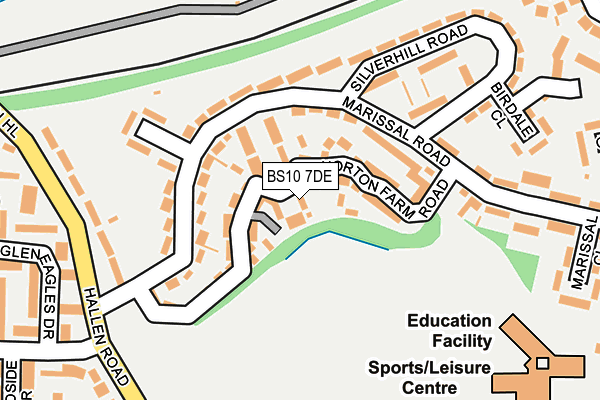 BS10 7DE map - OS OpenMap – Local (Ordnance Survey)