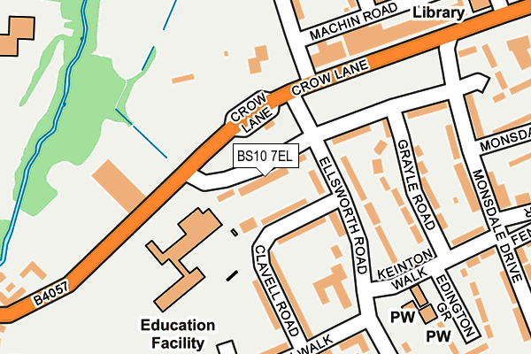 BS10 7EL map - OS OpenMap – Local (Ordnance Survey)
