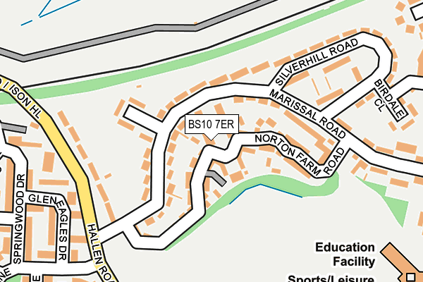 BS10 7ER map - OS OpenMap – Local (Ordnance Survey)