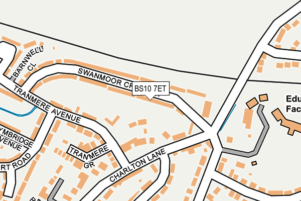 BS10 7ET map - OS OpenMap – Local (Ordnance Survey)