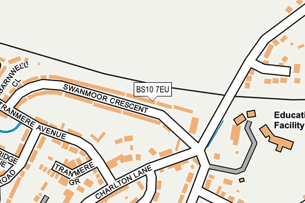 BS10 7EU map - OS OpenMap – Local (Ordnance Survey)