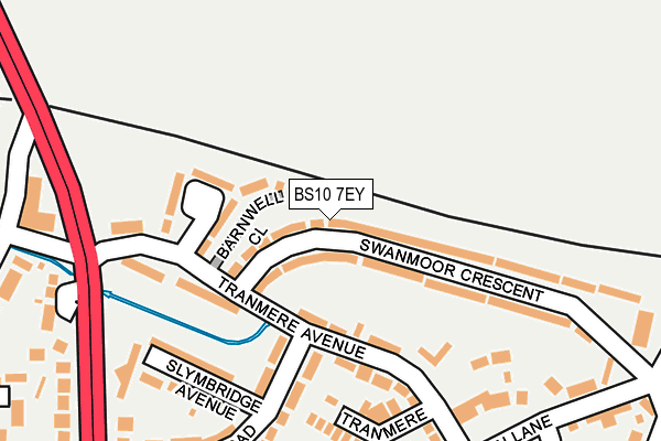BS10 7EY map - OS OpenMap – Local (Ordnance Survey)
