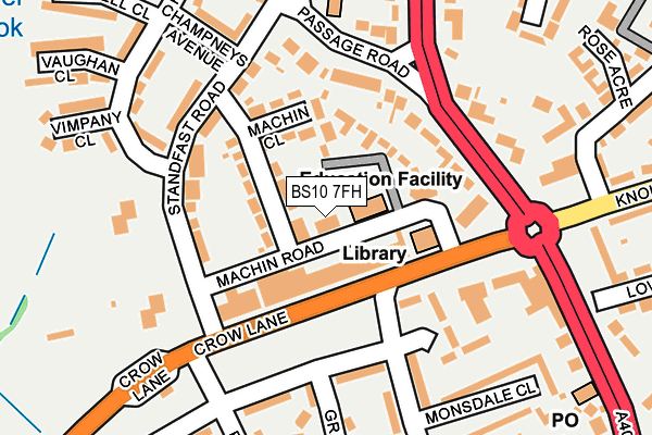 BS10 7FH map - OS OpenMap – Local (Ordnance Survey)