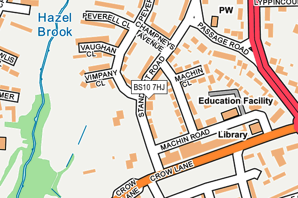 BS10 7HJ map - OS OpenMap – Local (Ordnance Survey)