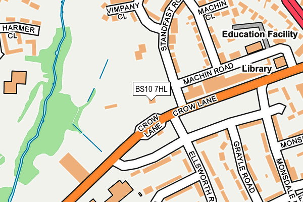 BS10 7HL map - OS OpenMap – Local (Ordnance Survey)
