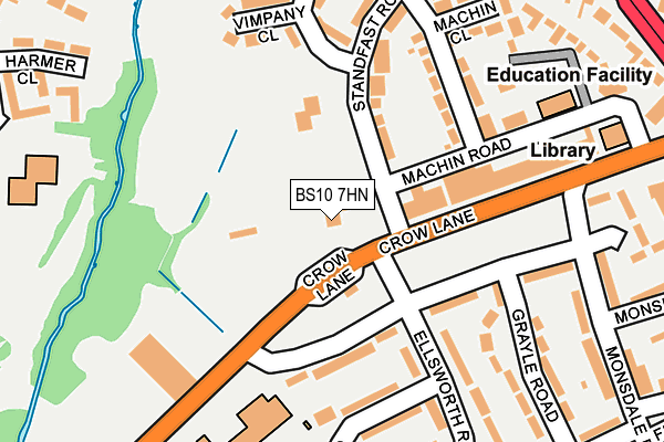 BS10 7HN map - OS OpenMap – Local (Ordnance Survey)