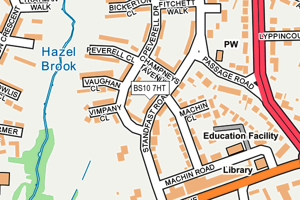 BS10 7HT map - OS OpenMap – Local (Ordnance Survey)