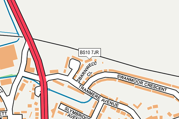 BS10 7JR map - OS OpenMap – Local (Ordnance Survey)