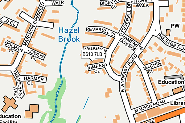 BS10 7LB map - OS OpenMap – Local (Ordnance Survey)