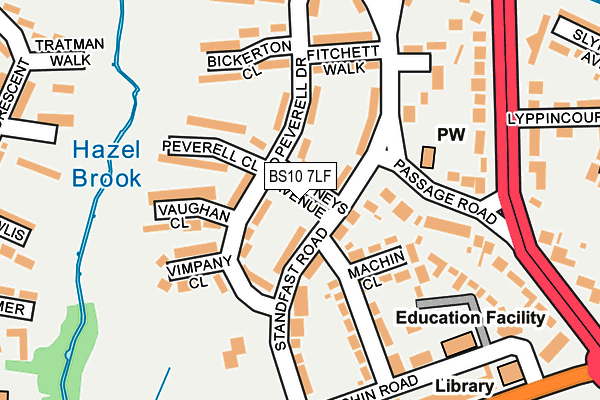 BS10 7LF map - OS OpenMap – Local (Ordnance Survey)
