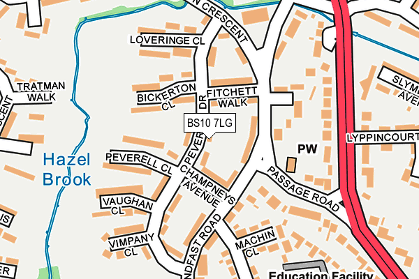BS10 7LG map - OS OpenMap – Local (Ordnance Survey)