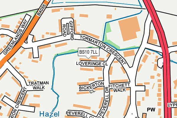 BS10 7LL map - OS OpenMap – Local (Ordnance Survey)