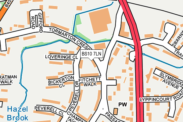 BS10 7LN map - OS OpenMap – Local (Ordnance Survey)