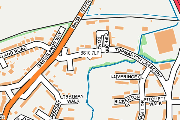 BS10 7LP map - OS OpenMap – Local (Ordnance Survey)