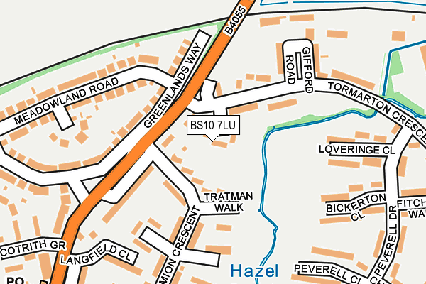 BS10 7LU map - OS OpenMap – Local (Ordnance Survey)