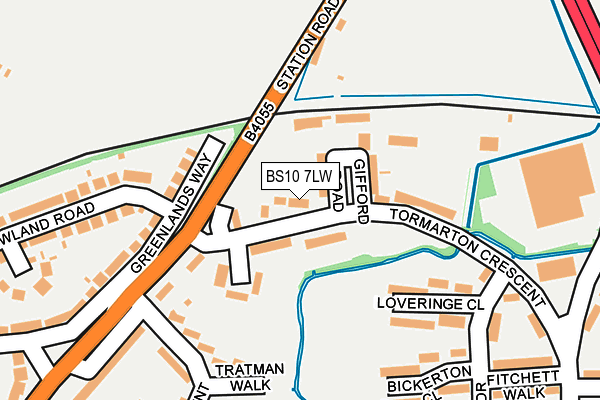 BS10 7LW map - OS OpenMap – Local (Ordnance Survey)