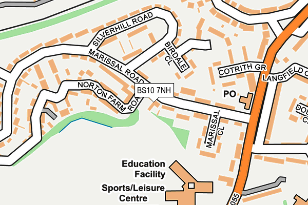 BS10 7NH map - OS OpenMap – Local (Ordnance Survey)