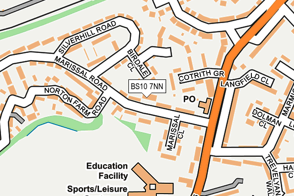 BS10 7NN map - OS OpenMap – Local (Ordnance Survey)