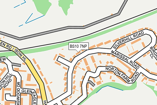 BS10 7NP map - OS OpenMap – Local (Ordnance Survey)
