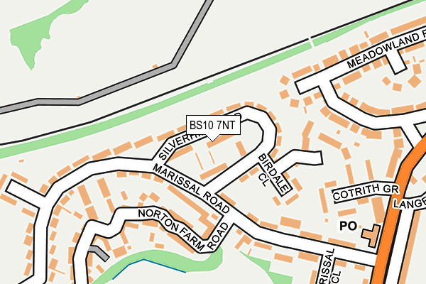 BS10 7NT map - OS OpenMap – Local (Ordnance Survey)