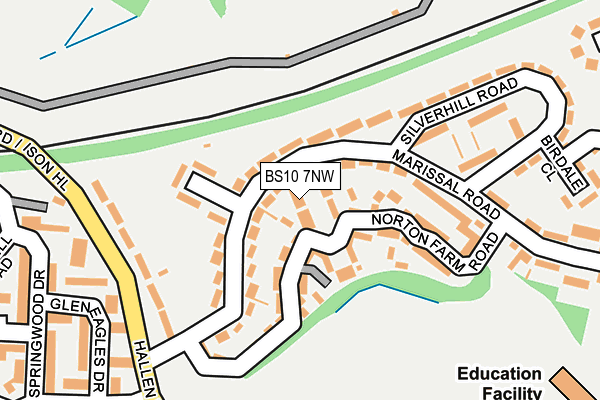 BS10 7NW map - OS OpenMap – Local (Ordnance Survey)