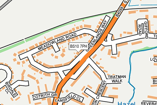 BS10 7PH map - OS OpenMap – Local (Ordnance Survey)