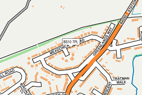 BS10 7PL map - OS OpenMap – Local (Ordnance Survey)