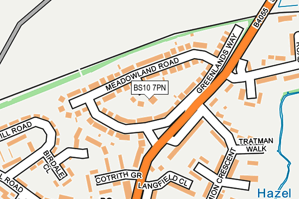 BS10 7PN map - OS OpenMap – Local (Ordnance Survey)