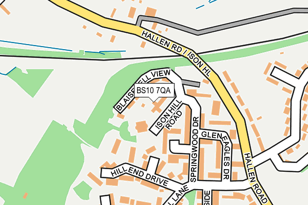 BS10 7QA map - OS OpenMap – Local (Ordnance Survey)