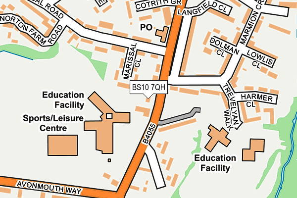 BS10 7QH map - OS OpenMap – Local (Ordnance Survey)