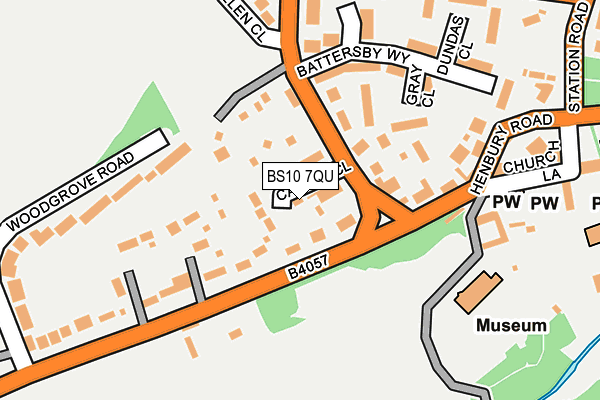 BS10 7QU map - OS OpenMap – Local (Ordnance Survey)